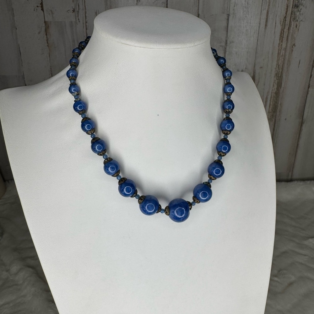 Vintage Art Deco Czech Glass Necklace 1930’s - Picture 4 of 4